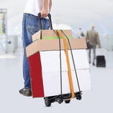 Portable Cart Folding Dolly Push Truck Hand Collapsible Trolley Luggage 70Kg - Front View