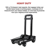 Portable Cart Folding Dolly Push Truck Hand Collapsible Trolley Luggage 70Kg - Extra Image