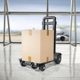 Portable Cart Folding Dolly Push Truck Hand Collapsible Trolley Luggage 70Kg - Rear View