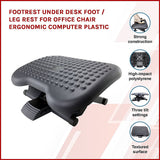 Footrest Under Desk Foot / Leg Rest for Office Chair Ergonomic Computer Plastic - Side View