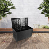 Patio Deck Box Outdoor Storage Plastic Bench Box 450 Litre - Front View
