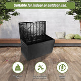 Patio Deck Box Outdoor Storage Plastic Bench Box 450 Litre - Top-Down View