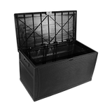Patio Deck Box Outdoor Storage Plastic Bench Box 450 Litre - 45-Degree Angle