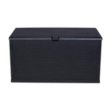 Patio Deck Box Outdoor Storage Plastic Bench Box 450 Litre - Low Angle