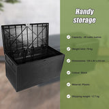 Patio Deck Box Outdoor Storage Plastic Bench Box 450 Litre - Extra Image