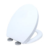 Quick Release Soft Close Toilet Seat White Bathroom Heavy Duty - 45-Degree Angle