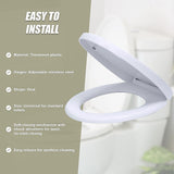 Quick Release Soft Close Toilet Seat White Bathroom Heavy Duty - Extra Image