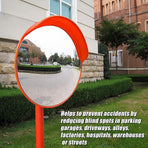 60cm Round Convex Mirror Blind Spot Safety Traffic Driveway Shop Wide Angle, image 5