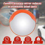 60cm Round Convex Mirror Blind Spot Safety Traffic Driveway Shop Wide Angle - Rear View