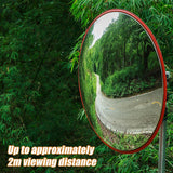 60cm Wide Angle Security Curved Convex Road Safety Mirror Traffic Driveway - Extra Image