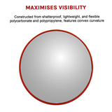 60cm Wide Angle Security Curved Convex Road Safety Mirror Traffic Driveway - Extra Image
