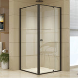 Semi Frameless Shower Screen (82~90)x 195cm & (89~92)x 195cm Side AS/NZS Glass - Front View