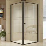 Semi Frameless Shower Screen (98~106)x 195cm & (98~101)x 195cm Side AS/NZS Glass - Front View