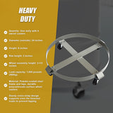Drum Dolly 450kg 55 Gallon w Swivel Casters Heavy Duty Steel Frame Non Tipping