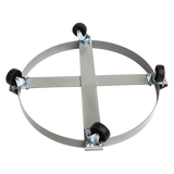 Drum Dolly 450kg 55 Gallon w Swivel Casters Heavy Duty Steel Frame Non Tipping - Top-Down View