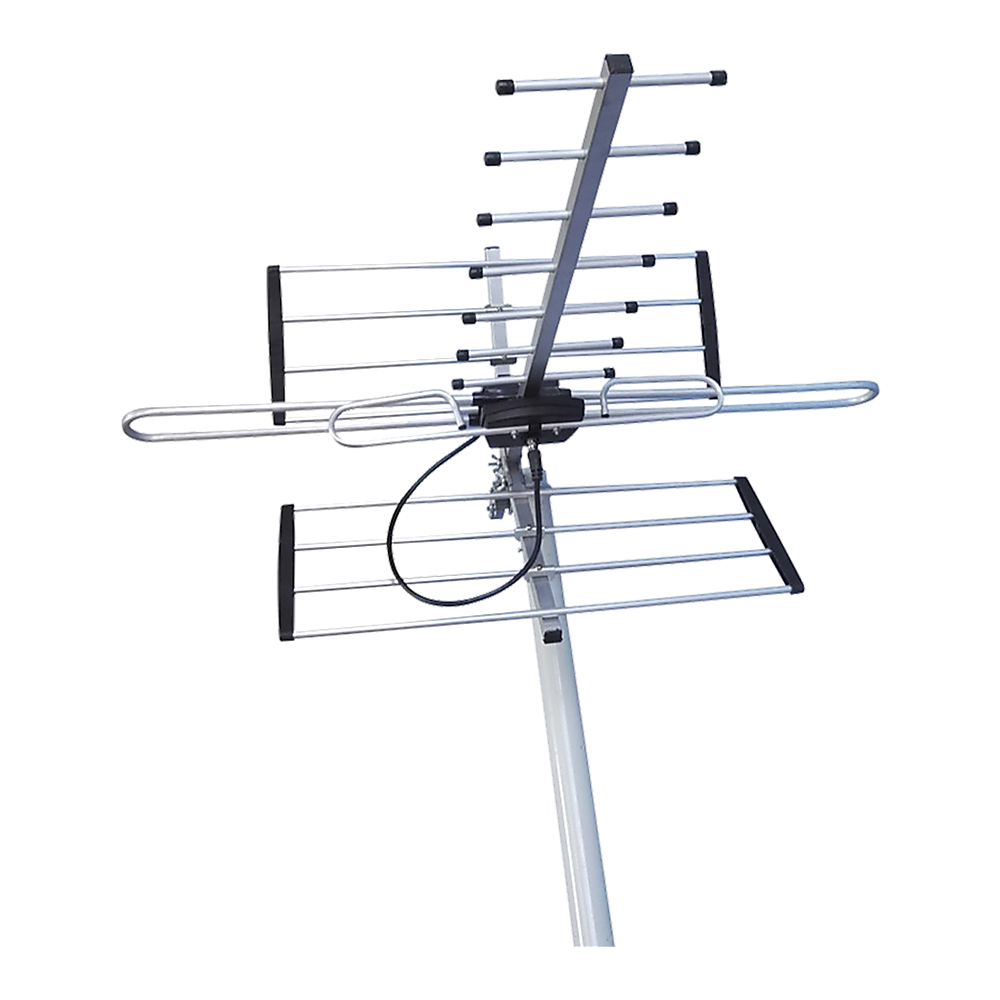 Digital TV Outdoor Antenna Aerial UHF VHF FM Signal Booster HD