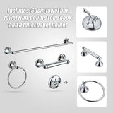 4 Piece Towel Bar Set Bath Accessories Bathroom Hardware - Low Angle