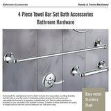 4 Piece Towel Bar Set Bath Accessories Bathroom Hardware - Extra Image