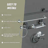 4 Piece Towel Bar Set Bath Accessories Bathroom Hardware - Extra Image