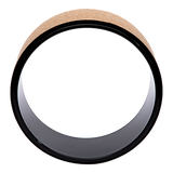 Yoga Pilates Wheel Cork Circle Prop Back Chest Hips Abdomen Stretch Roller - Top-Down View