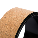 Yoga Pilates Wheel Cork Circle Prop Back Chest Hips Abdomen Stretch Roller - Close-Up Angle