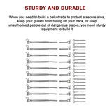 Stainless Steel Wire Rope DIY Balustrade Kit Jaw/Swage Fork Turnbuckle - 10 pack - Extra Image