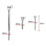 Stainless Steel Wire Rope DIY Balustrade Kit Jaw/Swage Fork Turnbuckle - 10 pack - Extra Image