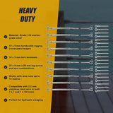 Stainless Steel Wire Rope DIY Balustrade Kit Jaw/Swage Fork Turnbuckle - 10 pack - Close-Up Angle