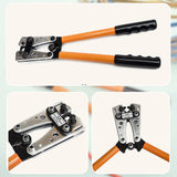 6-50 mm2 Wire Crimper Cable Crimp Electric Tube Crimping Hand Tool Battery Lug - Low Angle