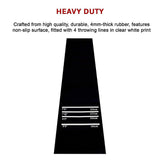 300cm Professional Rubber Darts Mat Home Pub Bar Floor Protector With Throw Line For Accurate Play