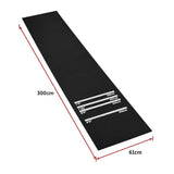 300cm Professional Rubber Darts Mat Home Pub Bar Floor Protector With Throw Line For Accurate Play