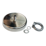 400Kg Salvage Strong Recovery Magnet Neodymium Hook Treasure Hunting Fishing - Top-Down View
