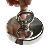 400Kg Salvage Strong Recovery Magnet Neodymium Hook Treasure Hunting Fishing - Rear View