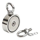 340Kg Salvage Strong Recovery Magnet Neodymium Hook Treasure Hunting Fishing - Close-Up Angle