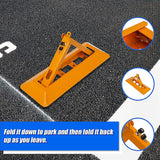 Fold Down Vehicle Security Car Parking Spot Lock Safety Bollard Barrier - Rear View