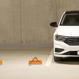 Fold Down Vehicle Security Car Parking Spot Lock Safety Bollard Barrier - Low Angle