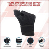 Thumb Stabiliser Brace Support Strap Splint Arthritic Sports - Side View