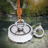 700Kg Salvage Strong Recovery Magnet Neodymium Hook Treasure Hunting Fishing - Front View