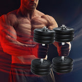 35KG Dumbbell Adjustable Weight Set - Rear View