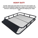 Universal Roof Rack Basket - Car Luggage Carrier Steel Cage Vehicle Cargo - Extra Image