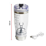 600ml Electric Smart Portable Blender Protein Shaker Detachable Mixer Cup Bottle - Low Angle