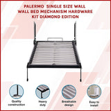 Palermo Single Size Wall Bed Mechanism Hardware Kit Diamond Edition - Side View
