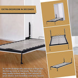 Palermo Single Size Wall Bed Mechanism Hardware Kit Diamond Edition - Rear View