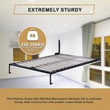 Palermo Queen Size Wall Bed Mechanism Hardware Kit Diamond Edition - Top-Down View