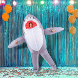 Shark Fancy Dress Fan Inflatable Costume Suit - Front View