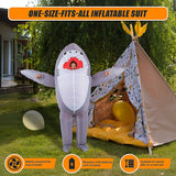 Shark Fancy Dress Fan Inflatable Costume Suit - Extra Image