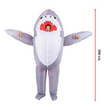 Shark Fancy Dress Fan Inflatable Costume Suit - Extra Image