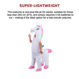 Giant Unicorn Fancy Dress Fan Inflatable Costume Suit - Extra Image