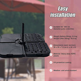 Outdoor Patio 4-Piece Cantilever Offset 3M Umbrella Base Stand Weight Water Sand - Extra Image