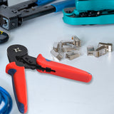 1200Pcs Bootlace Ferrule Crimper kit 0.25-10mm2 Cord End Ratchet Crimping Tool - Front View